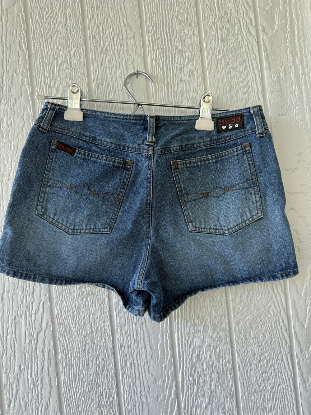 Y2K Vintage Mudd Retro Blue Denim Shorts sz 7